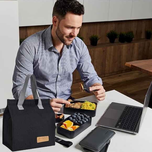 Lunch Bag for Women/Men,Waterproof Reusable Portable Lunch Tote,Lunch Box Bag.Th - Picture 6 of 7